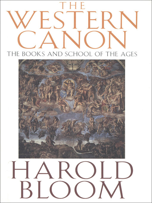 Title details for The Western Canon by Harold Bloom - Wait list